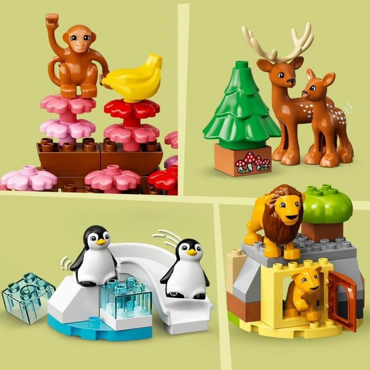 Playset Lego 10975 Duplo Wild Animals Of The World (142 Kusy) - Hračky a Hry Bábiky Postavičky