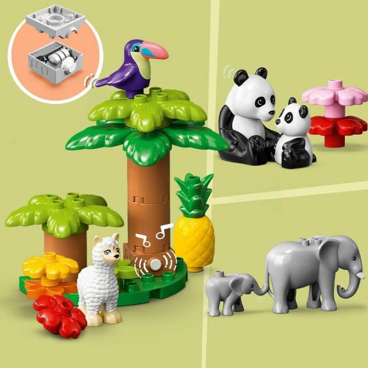 Playset Lego 10975 Duplo Wild Animals Of The World (142 Kusy) - Hračky a Hry Bábiky Postavičky