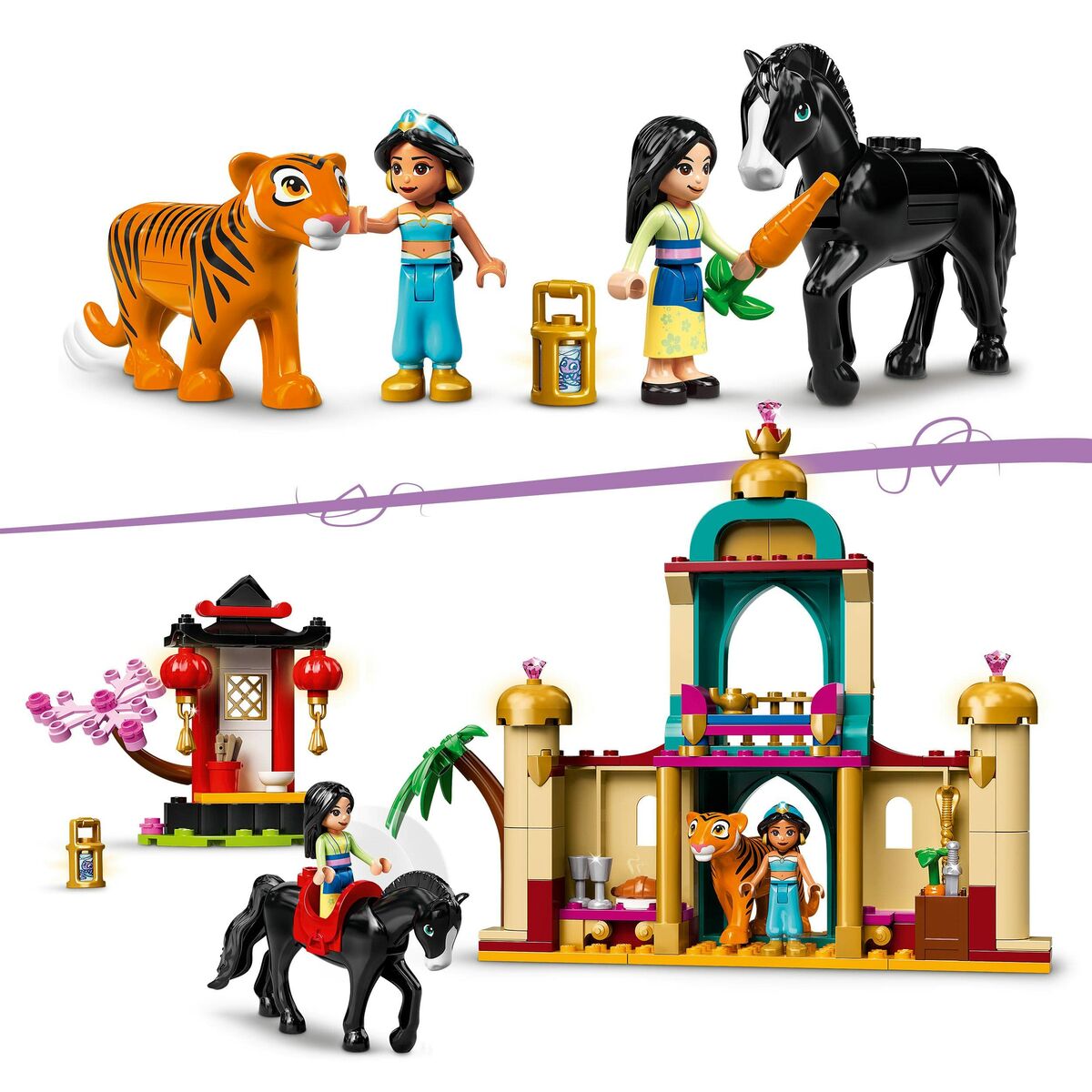 Playset Lego 43208 Adventures Of Jasmine And Mulan - Hračky a Hry Bábiky Postavičky