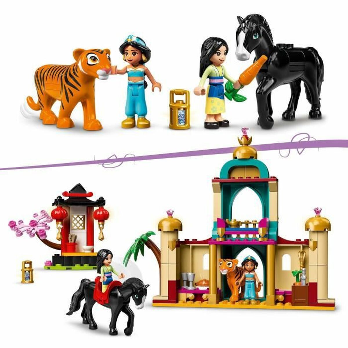 Playset Lego 43208 Adventures Of Jasmine And Mulan - Hračky a Hry Bábiky Postavičky