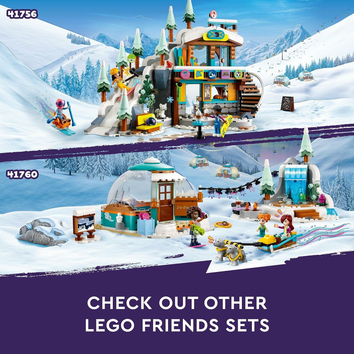 Súprava Lego Friends 41756 Lyžiarsky Svah 980 Kusov - Hračky a Hry Bábiky Postavičky