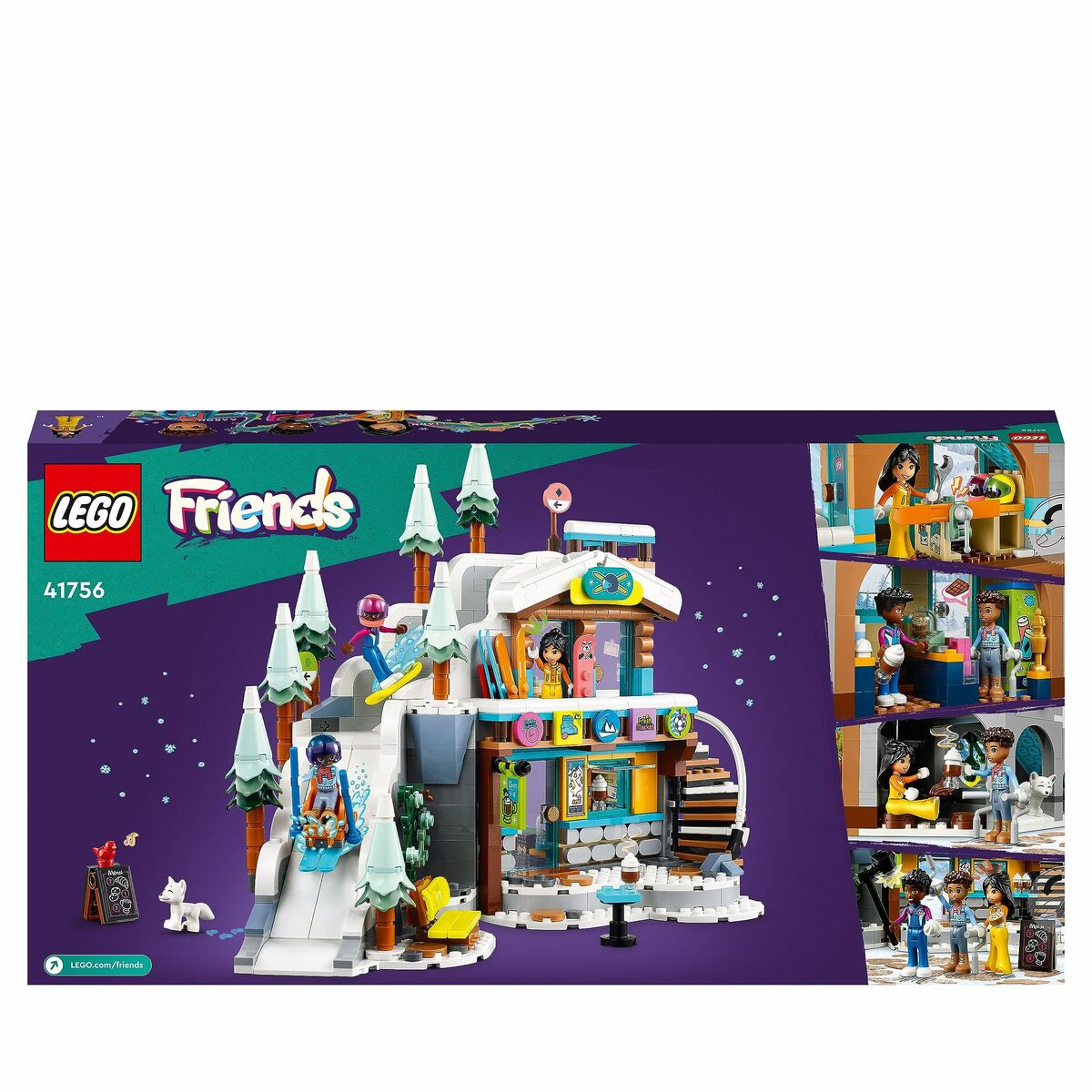 Súprava Lego Friends 41756 Lyžiarsky Svah 980 Kusov - Hračky a Hry Bábiky Postavičky