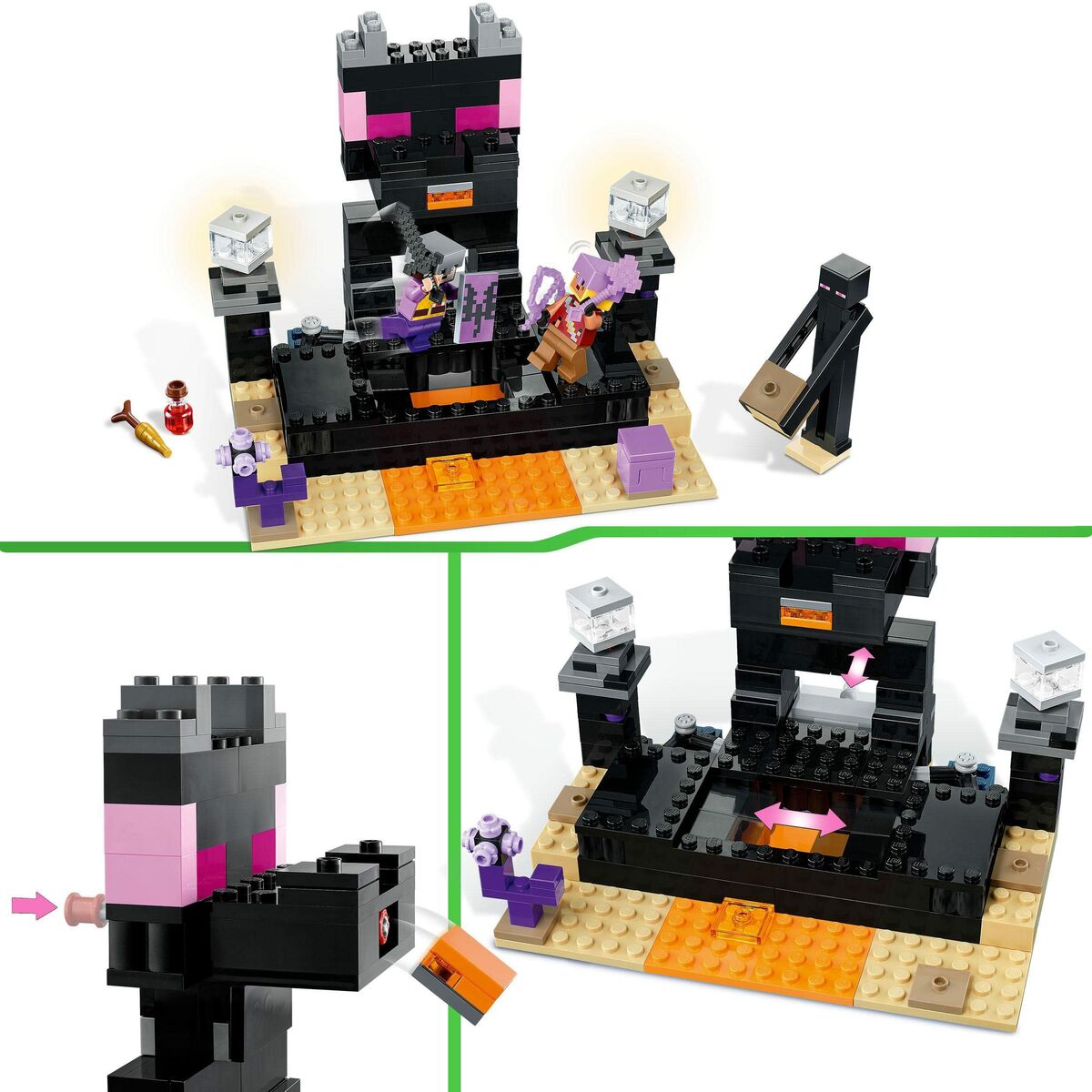 Playset Lego Minecraft 252 Kusy - Hračky a Hry Bábiky Postavičky