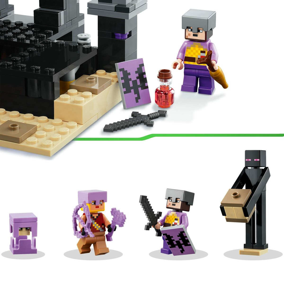 Playset Lego Minecraft 252 Kusy - Hračky a Hry Bábiky Postavičky