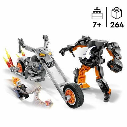 Playset Lego Marvel 76245 The Robot And Motorcycle Of Ghost Rider Viacfarebná + 7 Rokov 264 Piezas - Hračky a Hry