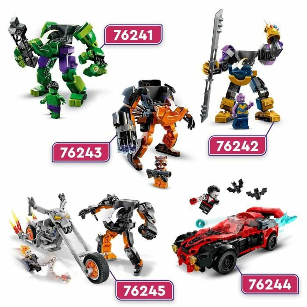 Playset Lego Marvel 76245 The Robot And Motorcycle Of Ghost Rider Viacfarebná + 7 Rokov 264 Piezas - Hračky a Hry