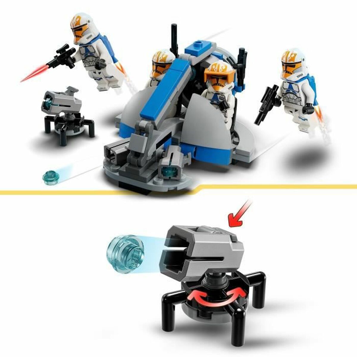 Playset Lego Star Wars Ahsoka’s Clone Trooper 332nd Battle Pack 108 Kusy - Hračky a Hry Bábiky Postavičky