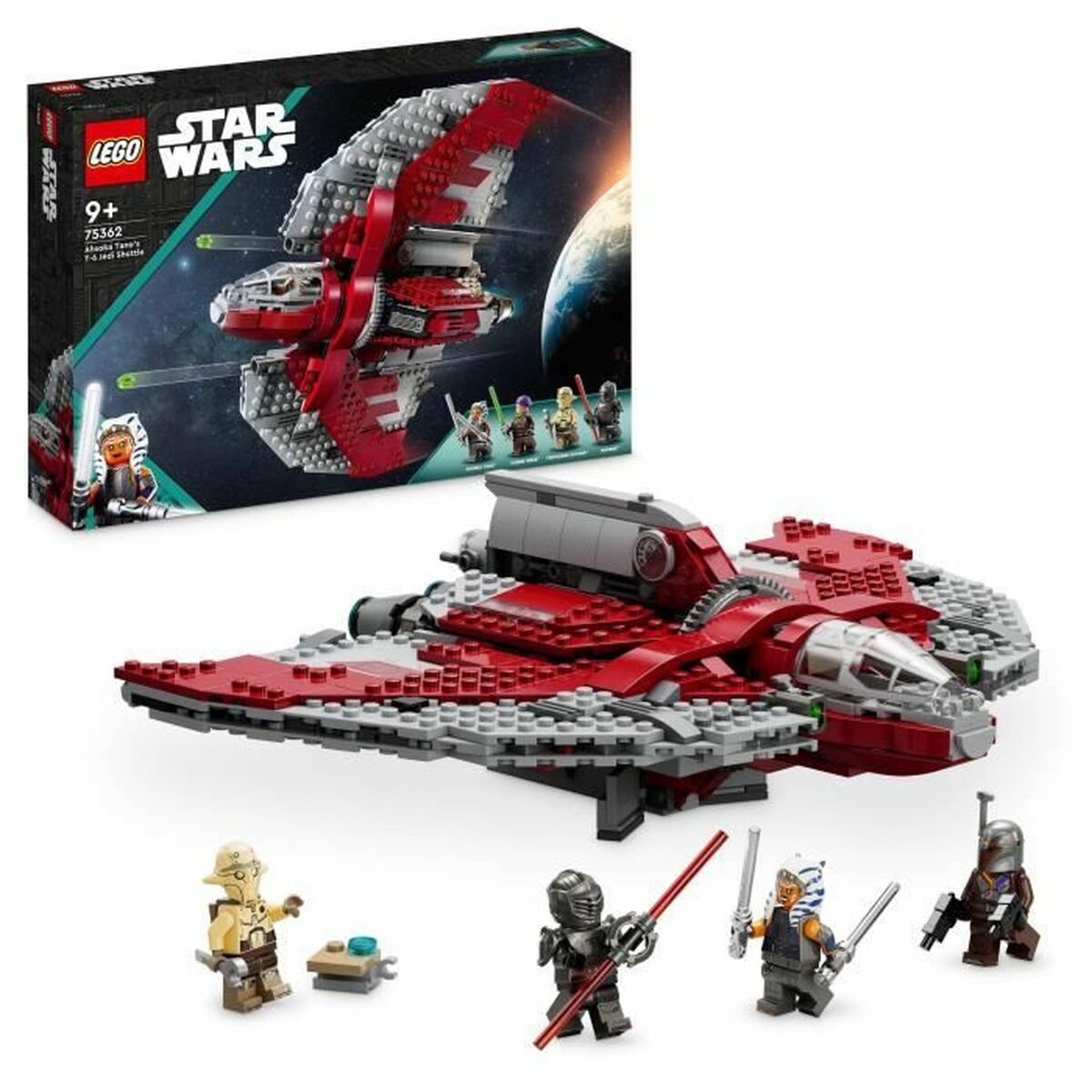 Playset Lego Star Wars 75362 Ahsokina T6 Jedi Stíhačka 599 Kusov - Hračky a Hry Bábiky Postavičky