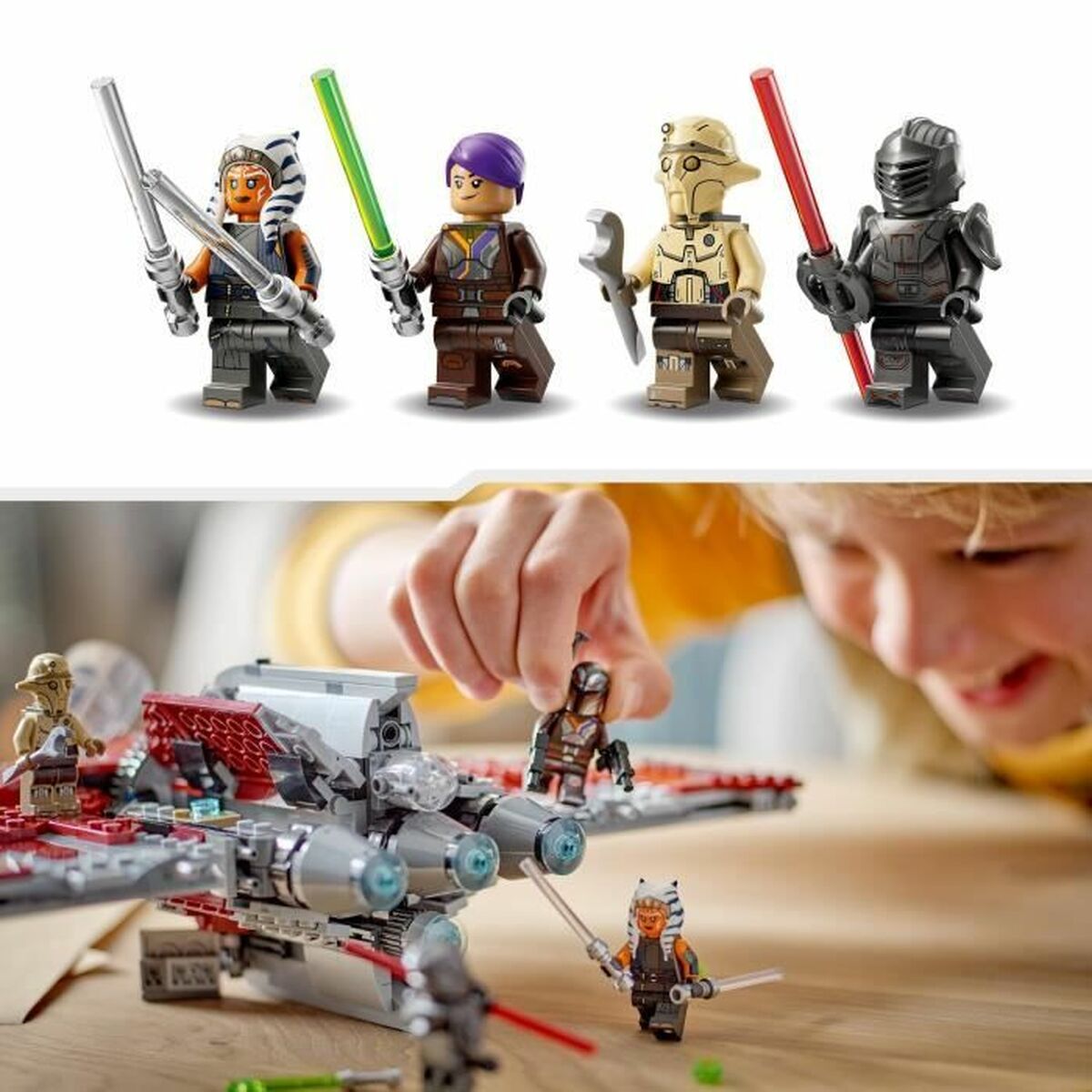 Playset Lego Star Wars 75362 Ahsokina T6 Jedi Stíhačka 599 Kusov - Hračky a Hry Bábiky Postavičky