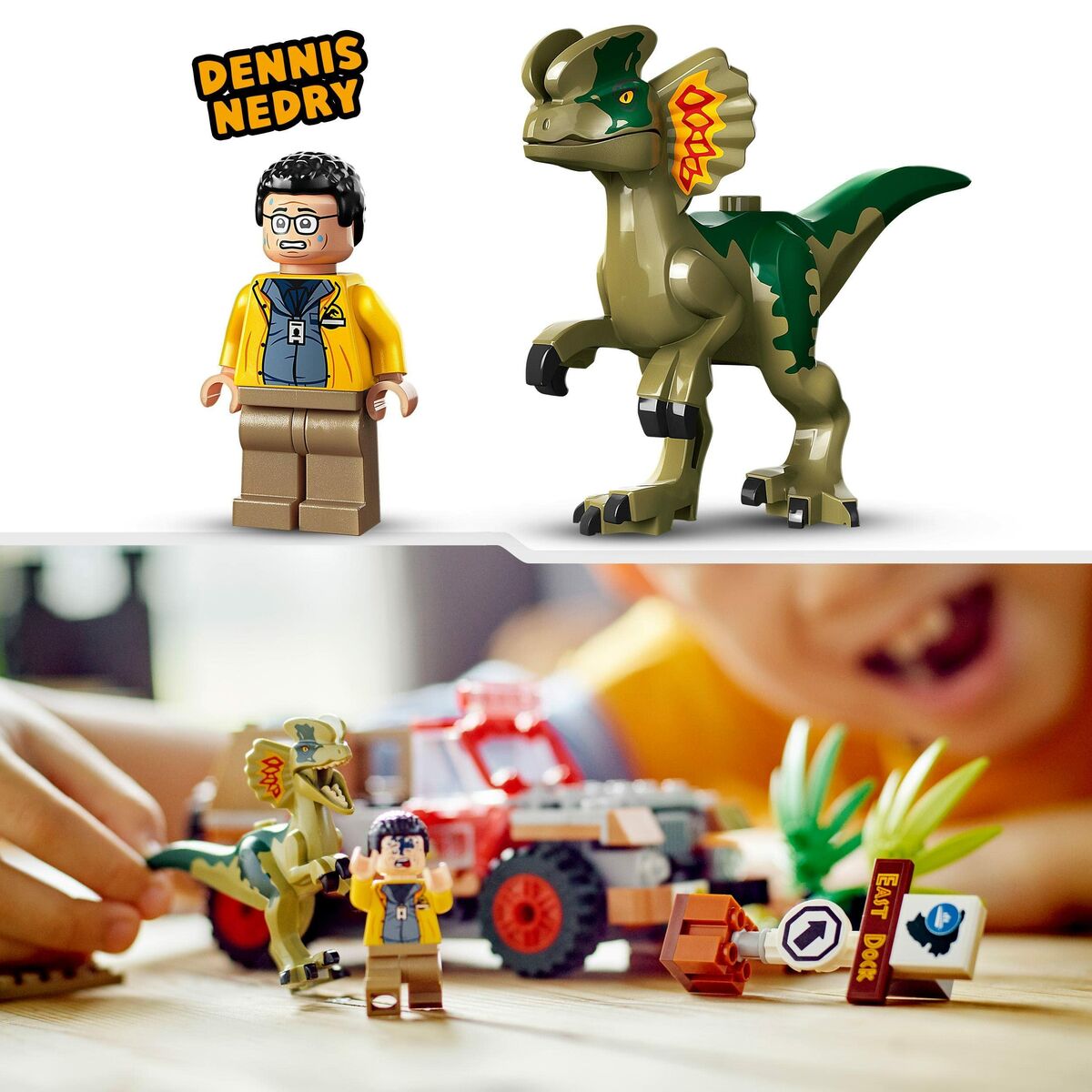 Playset Lego Jurassic Park 30th Anniversary Dilophosaurus Ambush 211 Kusy - Hračky a Hry Bábiky Postavičky