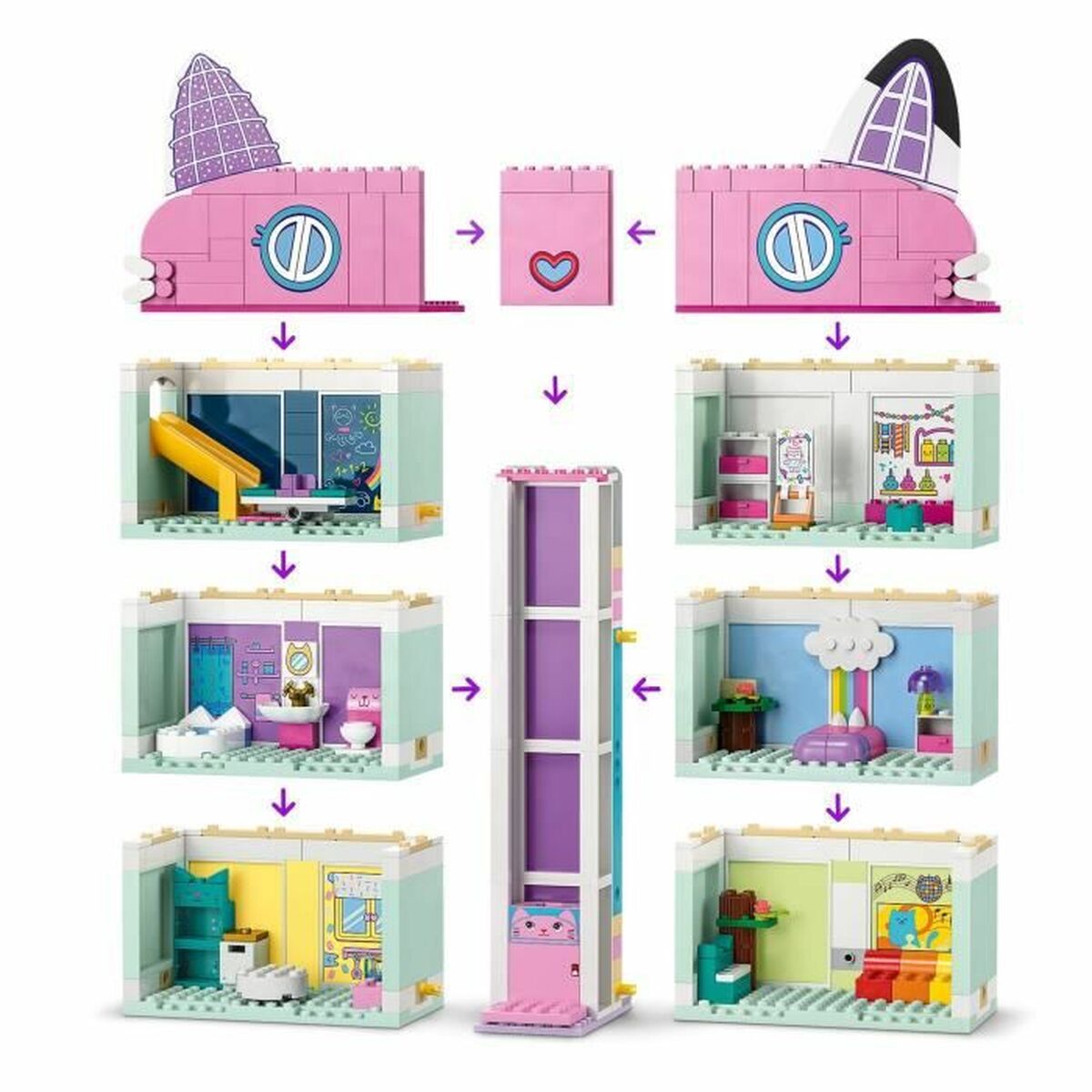 Súprava Lego 10788 Cabbys Dollhouse - Hračky a Hry Bábiky Postavičky