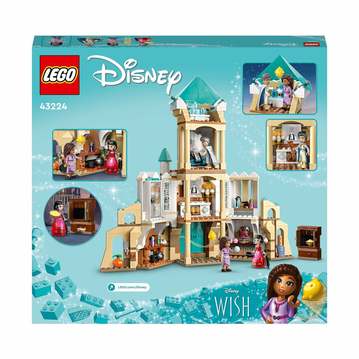 Playset Lego Disney Wish King Magnifico’s Castle 613 Kusy - Hračky a Hry Bábiky Postavičky