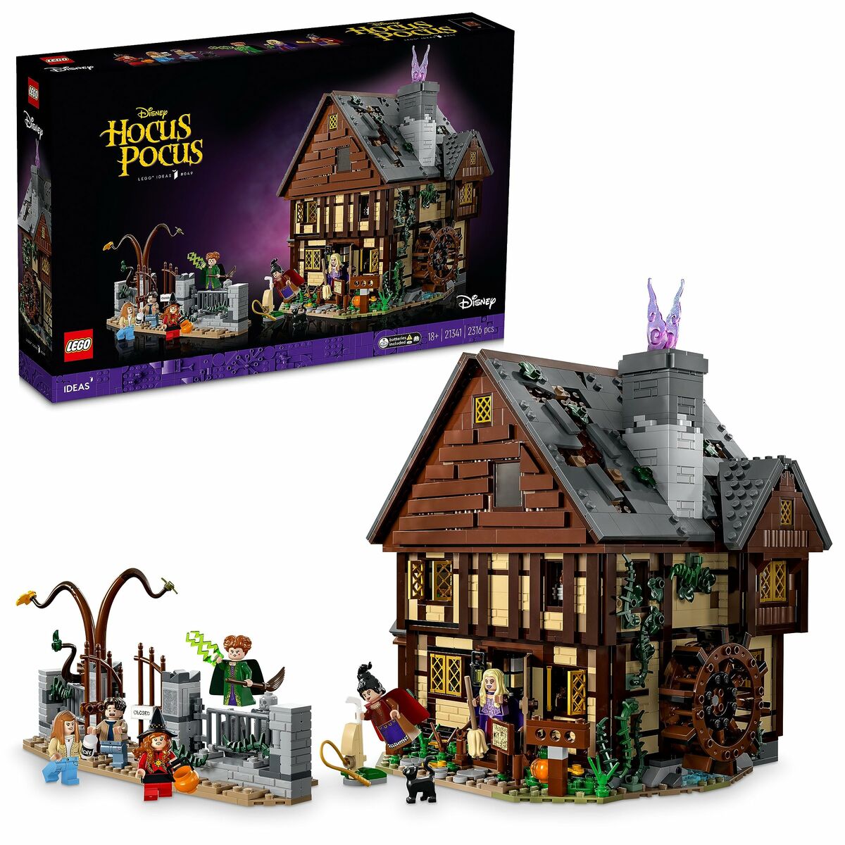 Playset Lego Disney Hocus Pocus - Sanderson Sisters’ Cottage 21341 2316 Kusy - Hračky a Hry Bábiky Postavičky