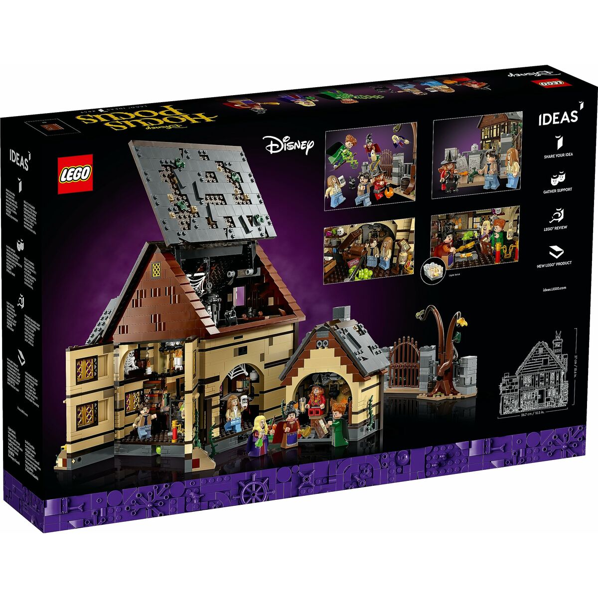 Playset Lego Disney Hocus Pocus - Sanderson Sisters’ Cottage 21341 2316 Kusy - Hračky a Hry Bábiky Postavičky