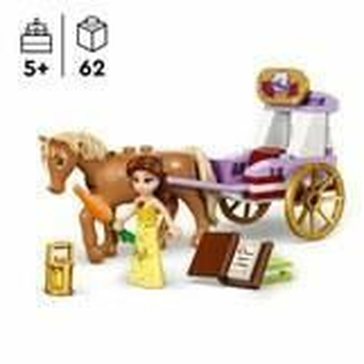 Playset Lego 43233 Bella’s Fairy Tale Rickshaw - Hračky a Hry Bábiky Postavičky