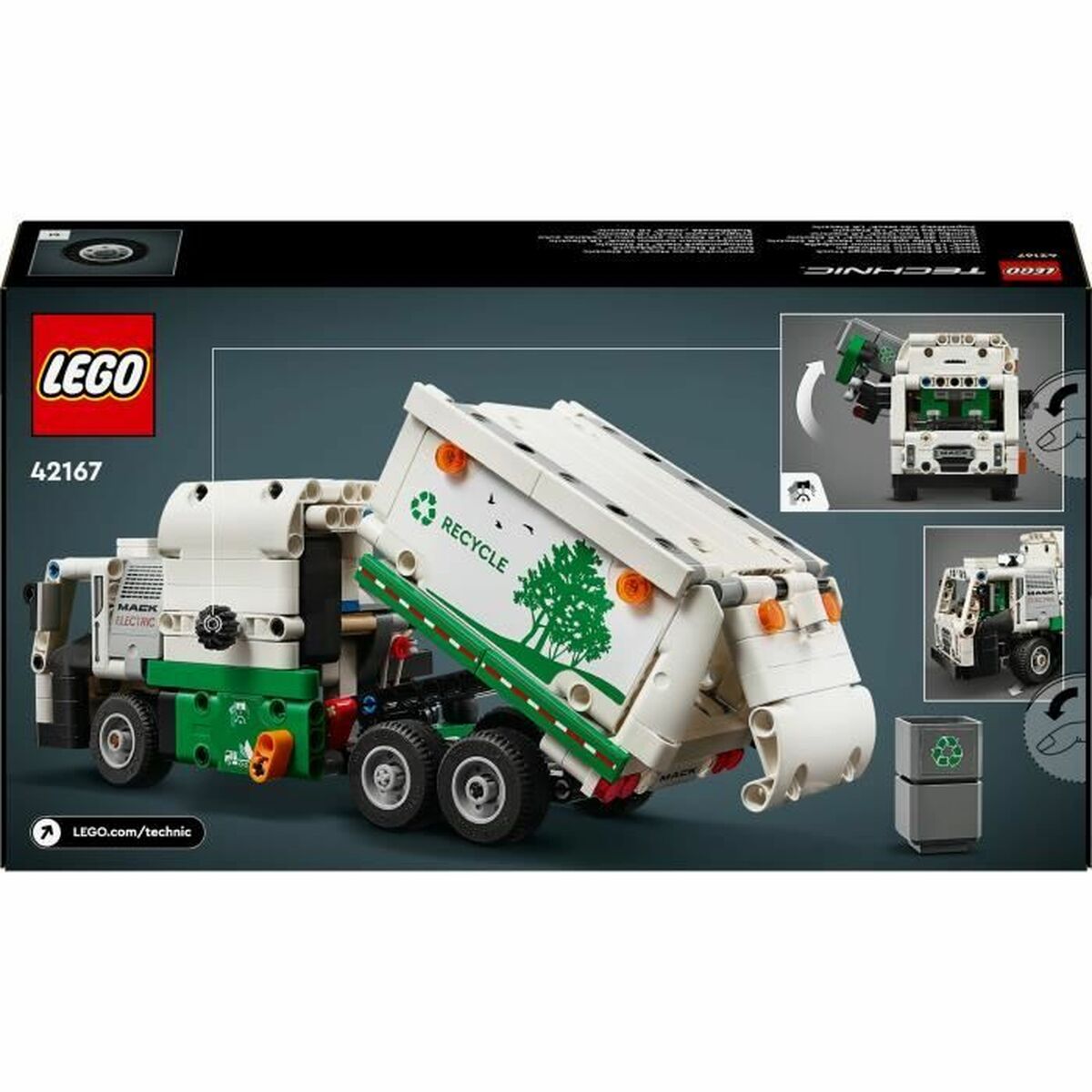 Playset Lego 42167 Mack Lr Electric Garbage Truck - Hračky a Hry Bábiky Postavičky