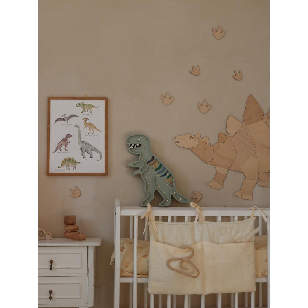 Dinosaurus Stegosaurus - Drevená Nástenná Dekorácia Veľkosť s - 60cmx94cm - Wall Decoration - Cutitnow