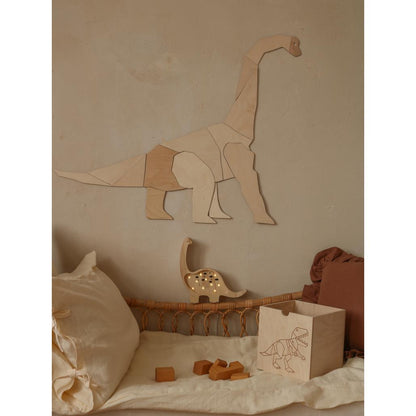 Dinosaurus Diplodocus - Drevená Nástenná Dekorácia Veľkosť s - 75cmx90cm - Wall Decoration - Cutitnow