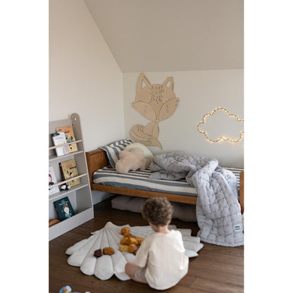 Líška - Drevená Nástenná Dekorácia z Kolekcie Lesných Zvierat Veľkosť s - 65cmx42cm - Wall Decoration - Cutitnow