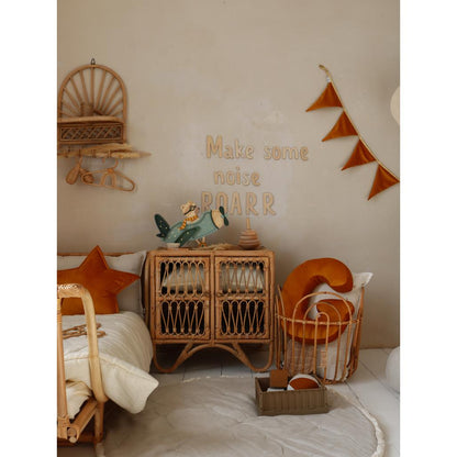 Drevená Nástenná Tabuľa: Urobte Nejaký Hluk Roarr - 140cmx15cm - Wall Decoration - Cutitnow