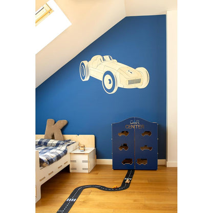 Retro Auto - Formula 1 Drevená Nástenná Dekorácia Veľkosť s - 105cmx57cm - Wall Decoration - Cutitnow