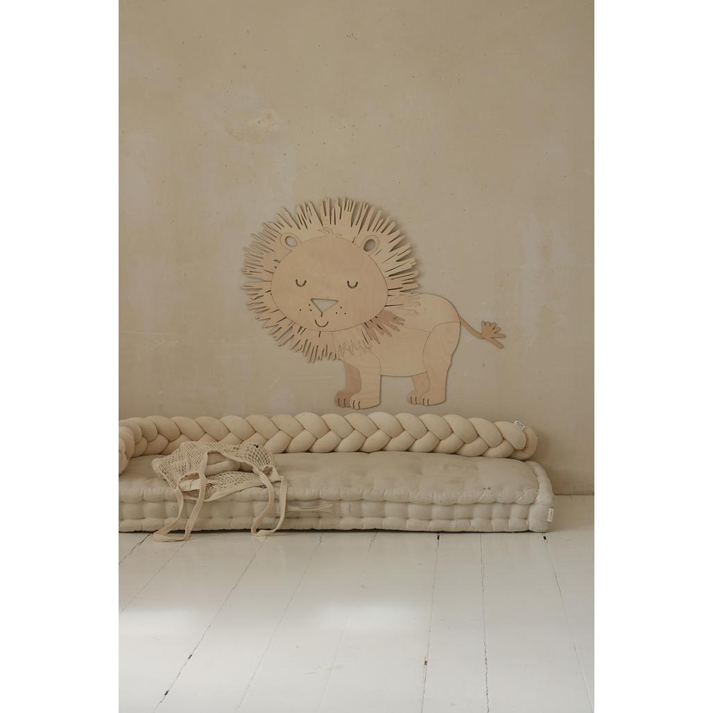 Lev - Drevená Nástenná Dekorácia v Safari štýle Veľkosť s - 65cmx75cm - Wall Decoration - Cutitnow