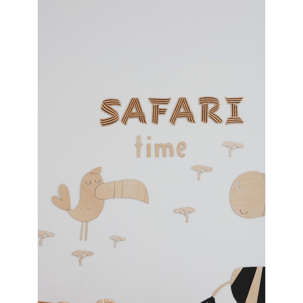 Tukan - Drevená Nástenná Dekorácia v Safari štýle Xl Veľkosť - 54cmx70cm - Wall Decoration - Cutitnow