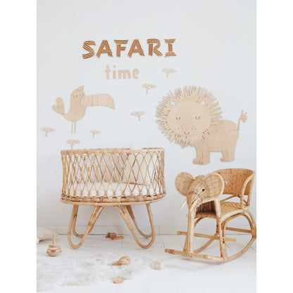 Tukan - Drevená Nástenná Dekorácia v Safari štýle Veľkosť s - 40cmx52cm - Wall Decoration - Cutitnow