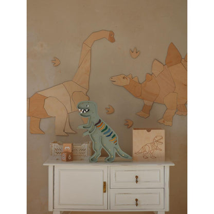 Dinosaurus Diplodocus - Drevená Nástenná Dekorácia Veľkosť s - 75cmx90cm - Wall Decoration - Cutitnow