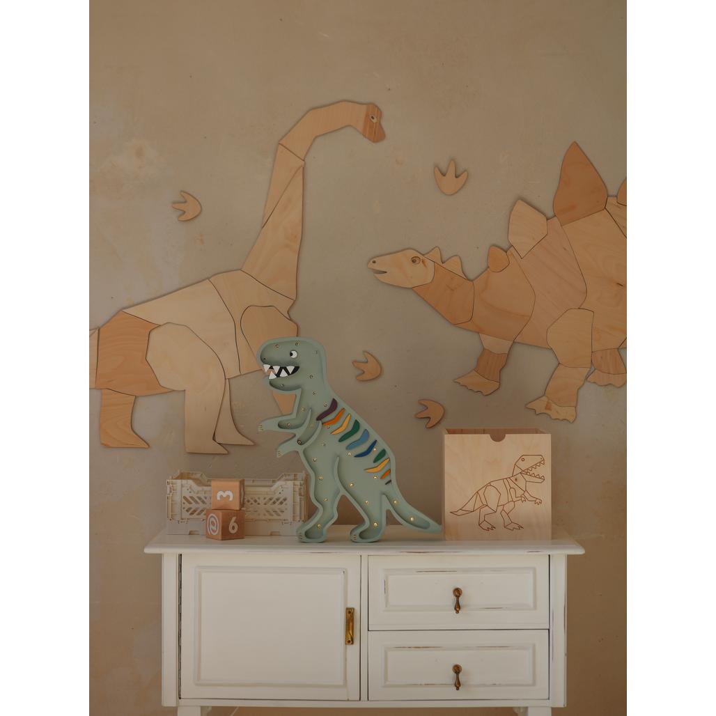 Dinosaurus Diplodocus - Drevená Nástenná Dekorácia Xl Veľkosť - 125cmx150cm - Wall Decoration - Cutitnow