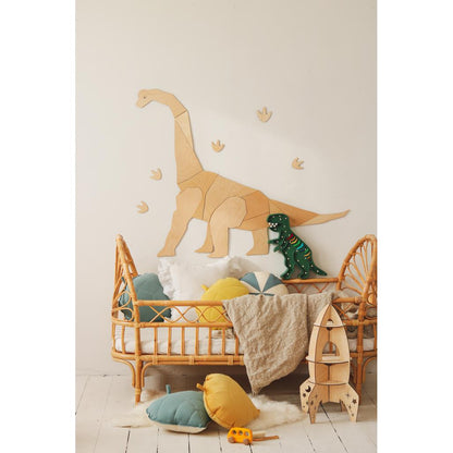 Dinosaurus Diplodocus - Drevená Nástenná Dekorácia Veľkosť s - 75cmx90cm - Wall Decoration - Cutitnow