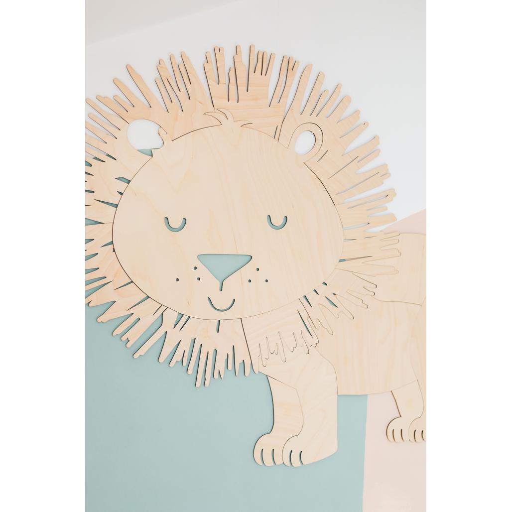 Levia - Drevená Nástenná Dekorácia v Safari štýle Xl Veľkosť - 79cmx91cm - Wall Decoration - Cutitnow