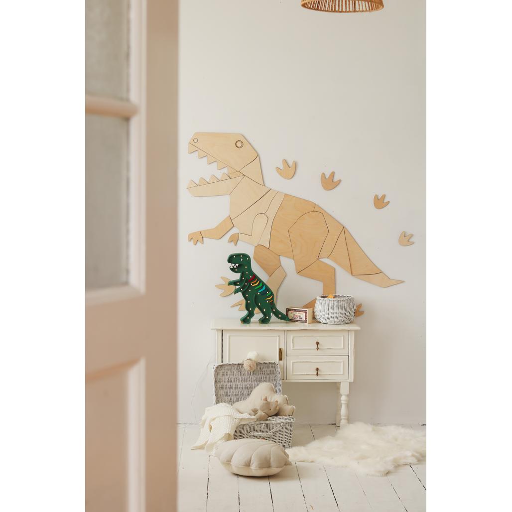 Dinosaurus T-rex Tyranosaurus - Drevená Nástenná Dekorácia Xl Veľkosť - 135cmx170cm - Wall Decoration - Cutitnow