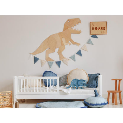 Dinosaurus T-rex Tyranosaurus - Drevená Nástenná Dekorácia Veľkosť s - 67cmx85cm - Wall Decoration - Cutitnow