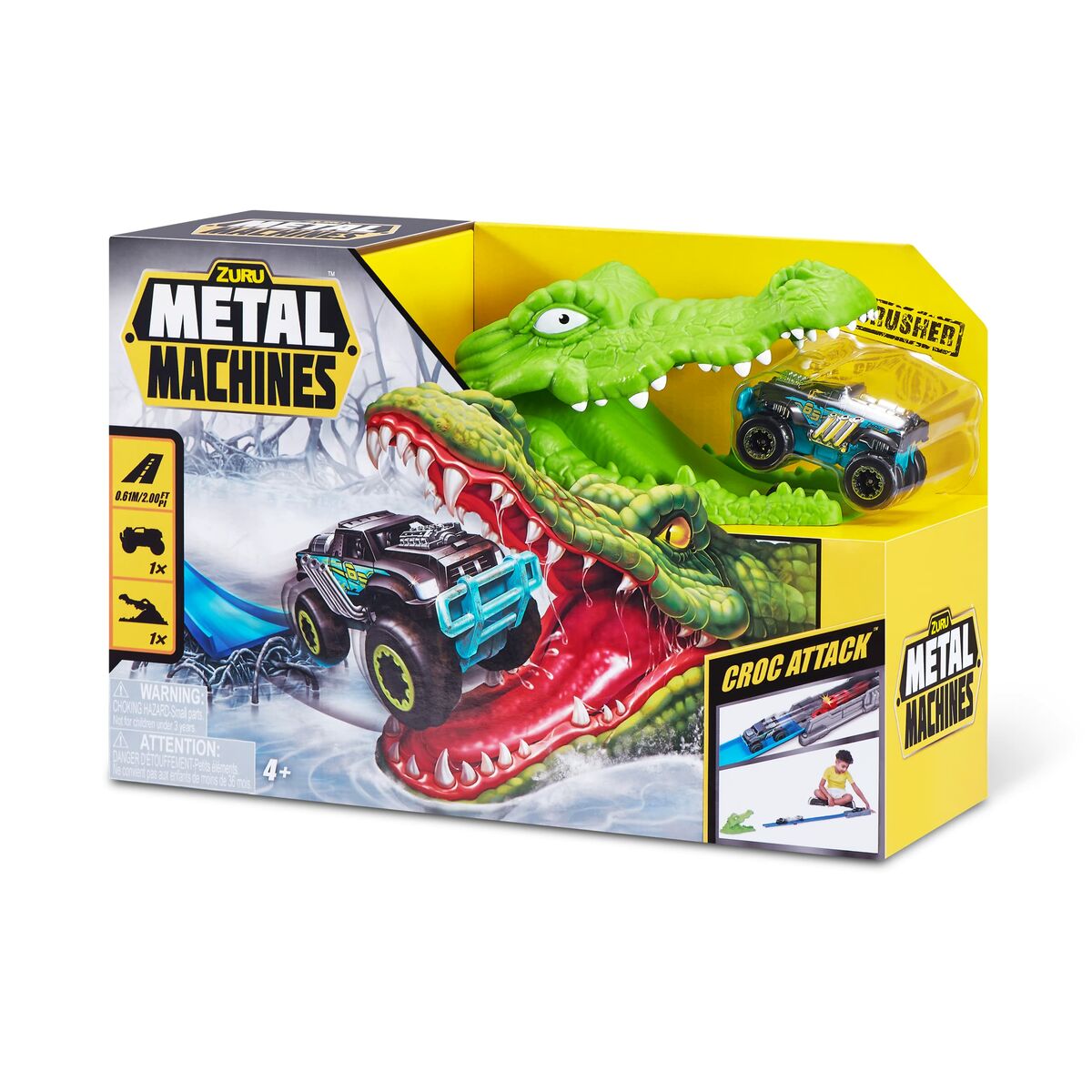 Odpaľovacia Dráha Zuru Metal Machines Croc Attack 30 x 9 Cm - Garáže a Hracie Sety