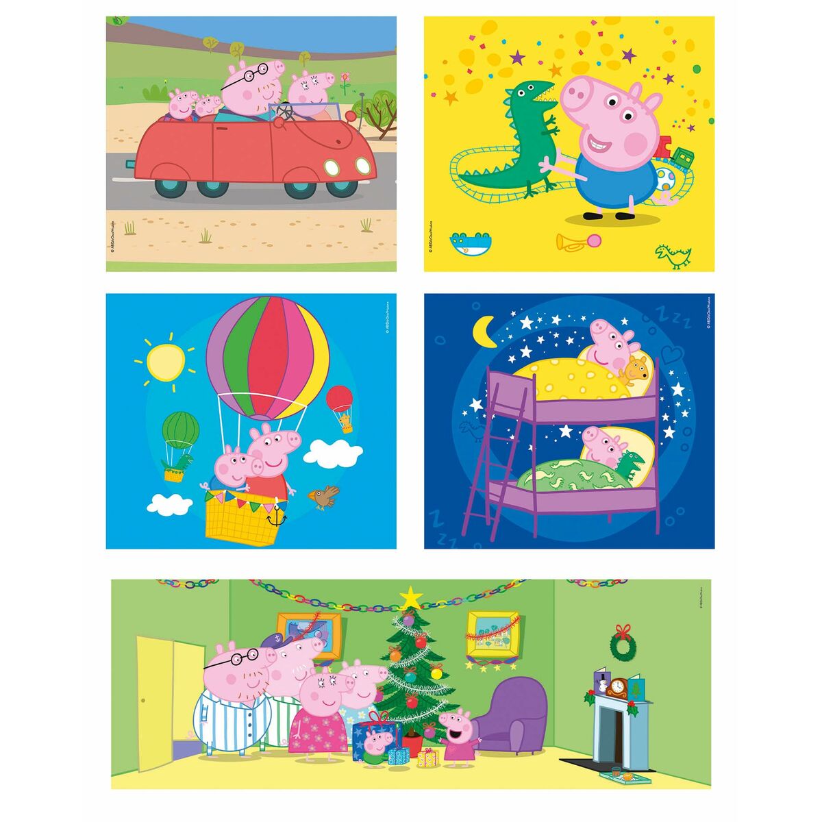 Sada 10 Puzzle Peppa Pig Clementoni Supercolor 220 Kusy - Hračky a Hry Puzzle Hlavolamy