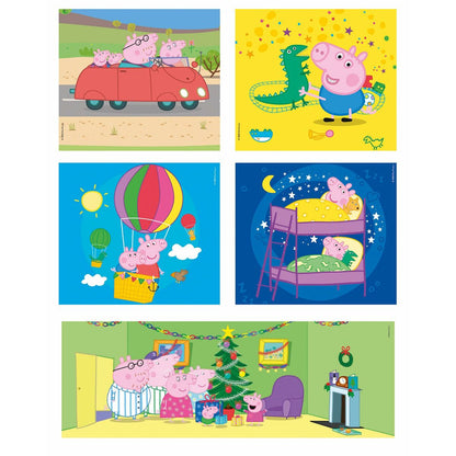 Sada 10 Puzzle Peppa Pig Clementoni Supercolor 220 Kusy - Hračky a Hry Puzzle Hlavolamy