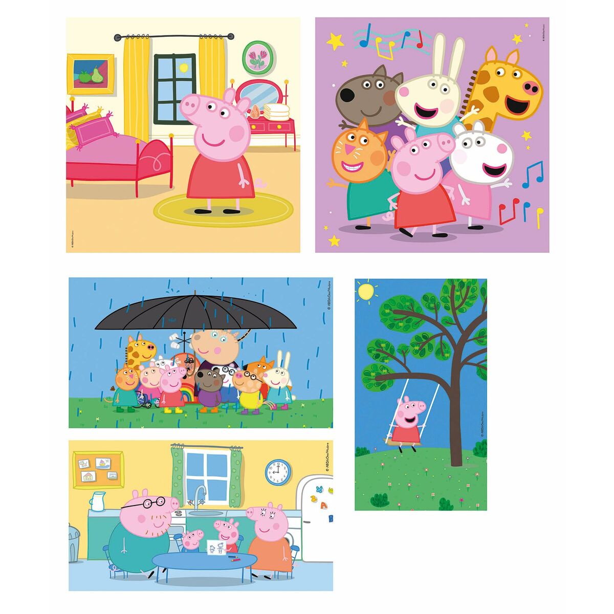 Sada 10 Puzzle Peppa Pig Clementoni Supercolor 220 Kusy - Hračky a Hry Puzzle Hlavolamy