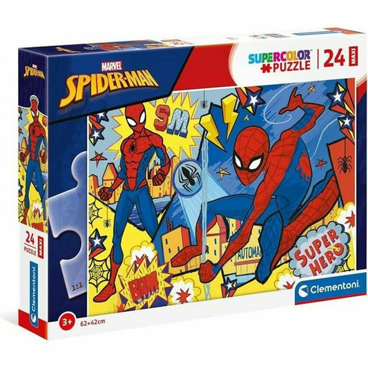 Detské Puzzle Clementoni Marvel Spiderman 24216 Maxi 24 Kusy - Hračky a Hry Puzzle Hlavolamy