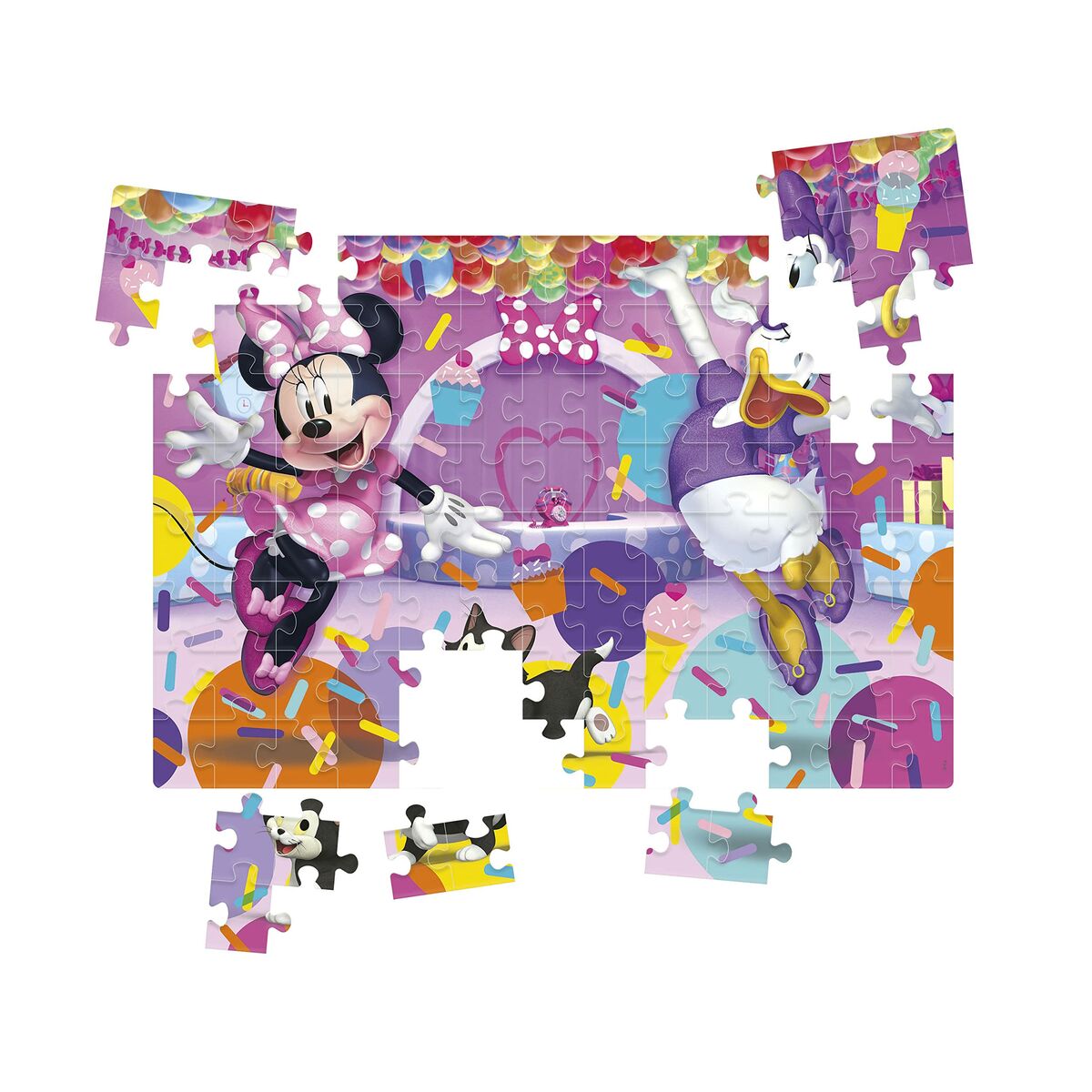 Detské Puzzle Clementoni Supercolor Minnie 25735 48,5 x 33,5 Cm 104 Kusy - Hračky a Hry Puzzle Hlavolamy