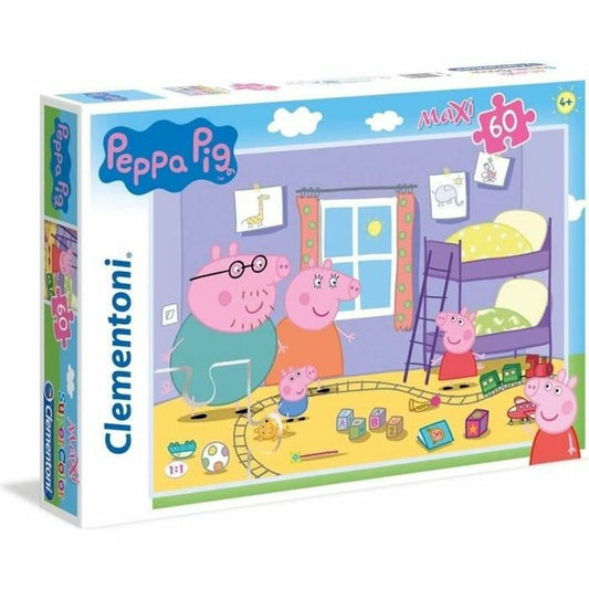 Detské Puzzle Clementoni Supercolor Peppa Pig 26438 68 x 48 Cm 60 Kusy - Hračky a Hry Puzzle Hlavolamy