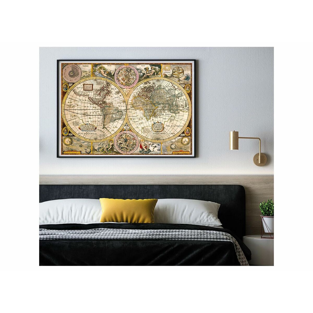 Puzzle Clementoni Old Map 33531.2 188 x 84 Cm 3000 Kusy - Hračky a Hry Hlavolamy