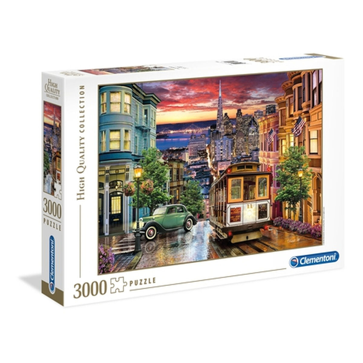 Puzzle Clementoni 33547 San Francisco - Usa 3000 Kusy - Hračky a Hry Hlavolamy