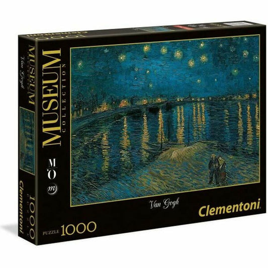 Puzzle Clementoni Museum Collection - Van Gogh Starry Night on The Rhone 393442 69 x 50 Cm 1000 Kusy - Hračky a Hry