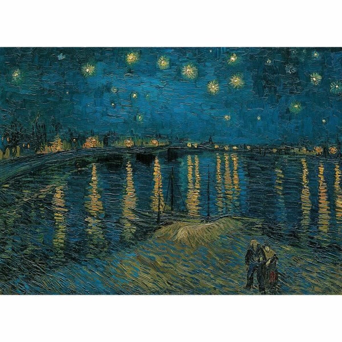 Puzzle Clementoni Museum Collection - Van Gogh Starry Night on The Rhone 393442 69 x 50 Cm 1000 Kusy - Hračky a Hry