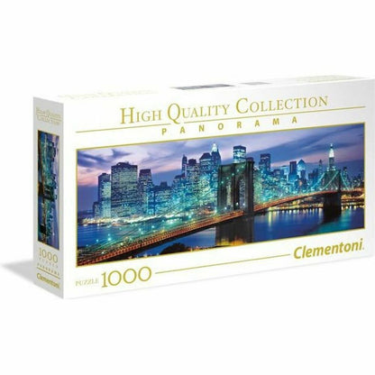 Puzzle Clementoni Panorama Brooklyn Bridge New York 39434 98 x 33 Cm 1000 Kusy - Hračky a Hry Hlavolamy