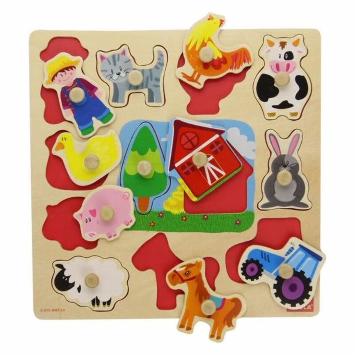 Detské Drevené Puzzle Goula 53025 (12 Pcs) - Hračky a Hry Puzzle Hlavolamy