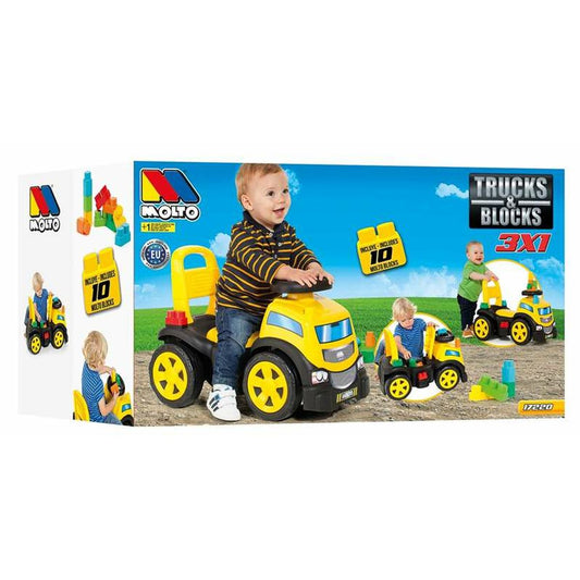 Odrážadlo Moltó Trucks And Blocks 89 Cm - Hračky a Hry Outdoor športy