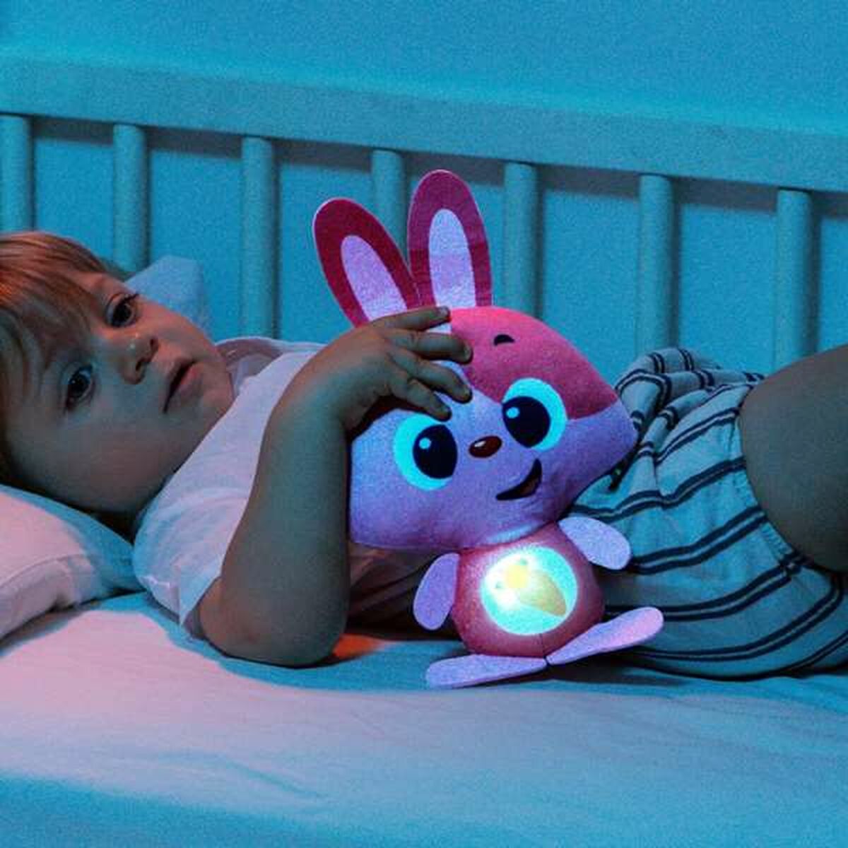 Plyšová Hračka so Zvukom Moltó Gusy Luz Baby Bunny Ružová 7,5 Cm - Hračky a Hry Plyšové Hračky