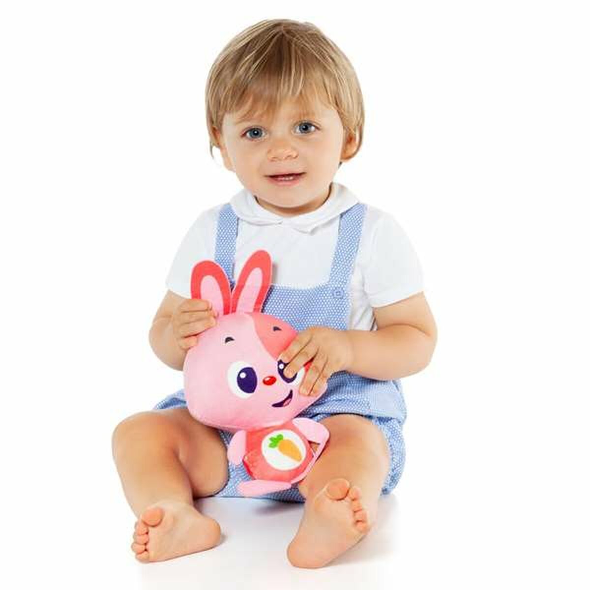 Plyšová Hračka so Zvukom Moltó Gusy Luz Baby Bunny Ružová 7,5 Cm - Hračky a Hry Plyšové Hračky